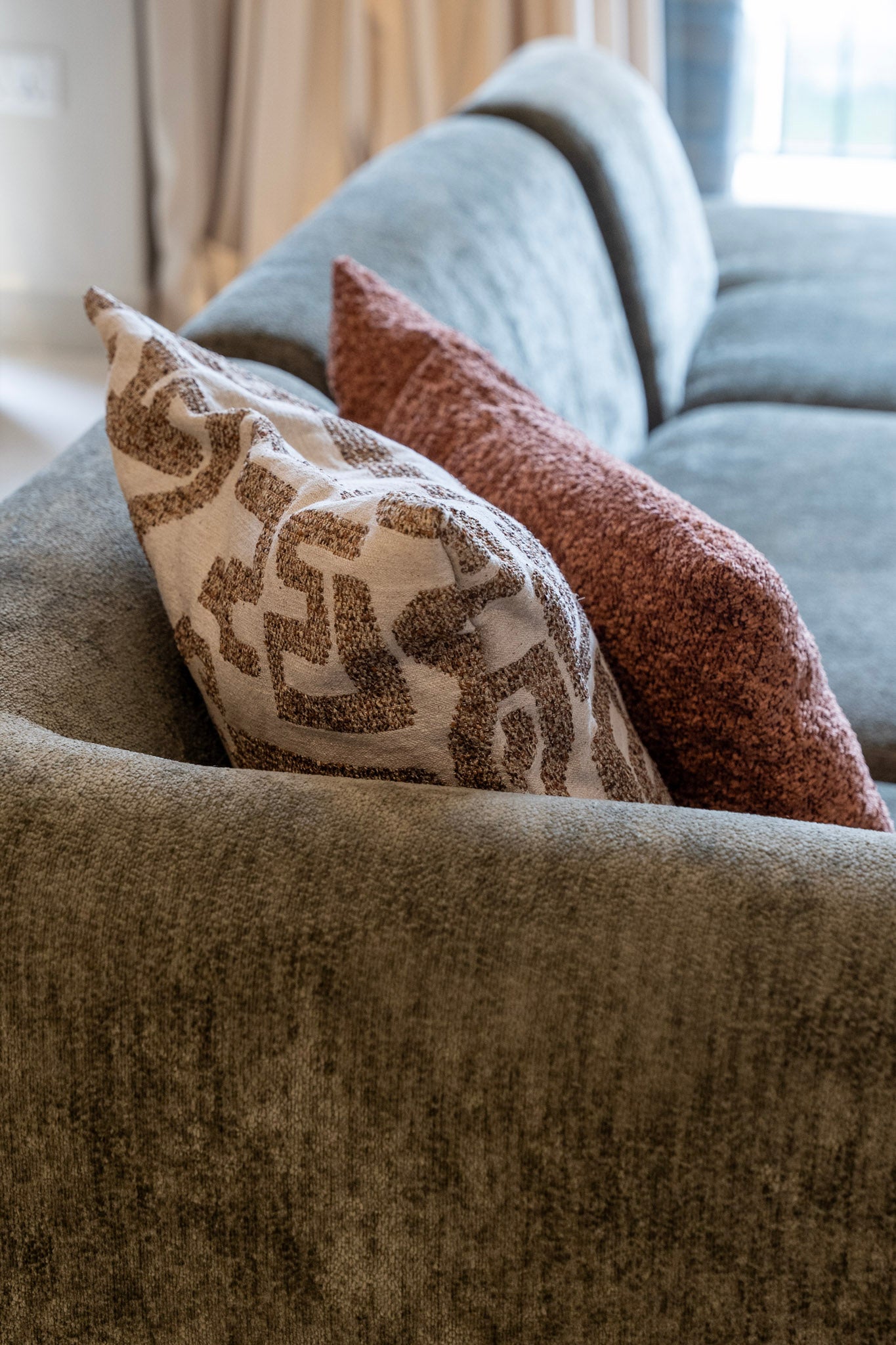 Detail of GAÏO upholstered sofa